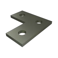 P1036 Flat R/Angle Fitting 3 holes