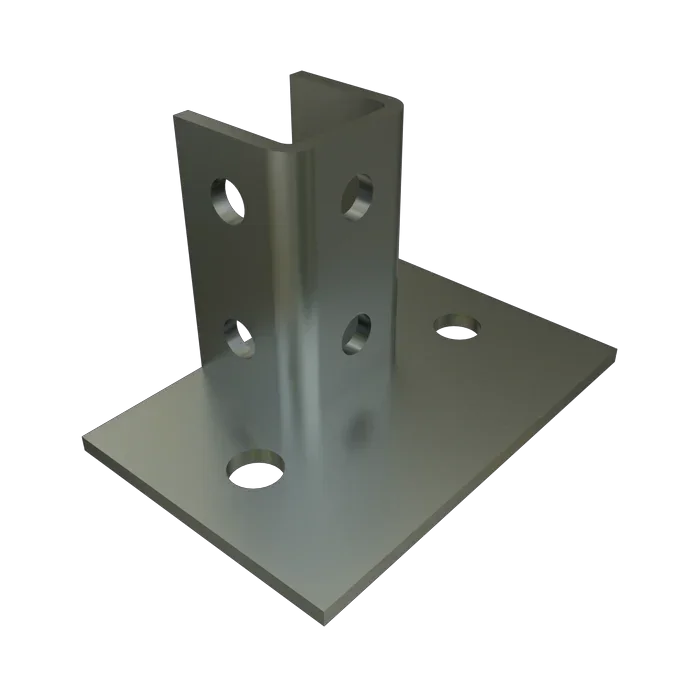 P2942 Unistrut post base 8 holes hg