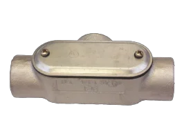 T conduit box Threaded + cover for EMT conduit